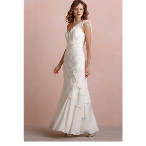 Bhldn ribboned silk dress